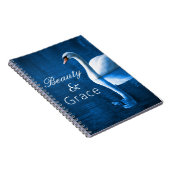 Carnet Beauté Grace Tranquil Lac Cygne blanc (Côté Droit)