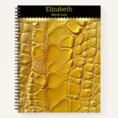 Carnet Beauté inattendue d'un serpent jaune vif (Devant)