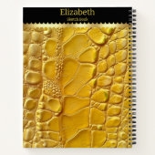 Carnet Beauté inattendue d'un serpent jaune vif (Dos)