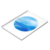 Carnet Beauté marine vague (Côté gauche)