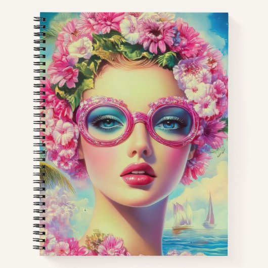 Carnet Beauté tropicale rétro (Devant)
