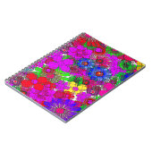 Carnet Beautiful colorful amazing floral pattern design (Côté gauche)