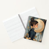 Carnet Beautiful Girl and Moon (Intérieur)