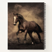 Carnet Beautiful horse throw pillow (Dos)