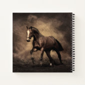 Carnet Beautiful horse throw pillow (Dos)