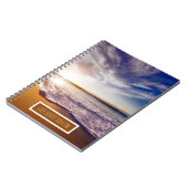Carnet Beautiful Ocean Waves Ajouter Votre Nom (Côté gauche)