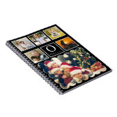 Carnet Beautiful Trendy Custom Monogram 6 Photo Collage (Côté Droit)
