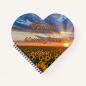 Carnet Beauty Blooms Heart Spiral Notebook (Devant)