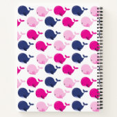 Carnet Beaux Baleines, Motif De Baleines, Votre Nom (Dos)