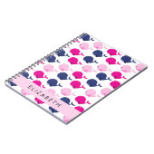 Carnet Beaux Baleines, Motif De Baleines, Votre Nom (Côté gauche)