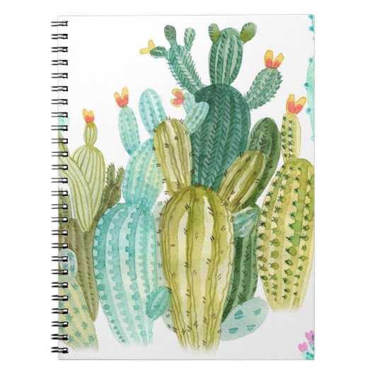 Carnet Beaux cactus vintages, succulents, cactus bloomi (Devant)