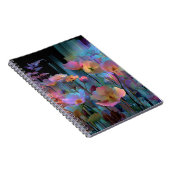 Carnet Beaux fleurs d'art néon (Côté Droit)