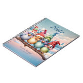 Carnet Beaux imaginaires avec casquettes de Noël (Côté gauche)