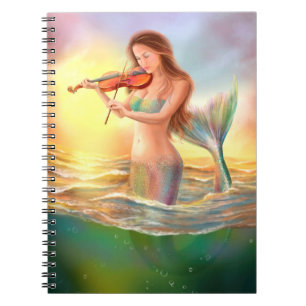 Carnet Beaux jeux de sirène d'imaginaire de femme sur le