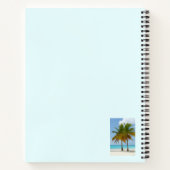 Carnet Beaux palmiers sur une plage tropicale (Dos)