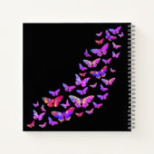 Carnet Beaux papillons motif ajouter votre nom (Dos)