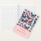 Carnet Beaux Papillons Multicolores École Enfants (À l'intérieur)