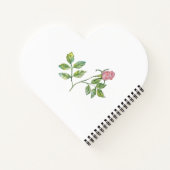Carnet Beaux roses d'aquarelle réalistes. (Dos)