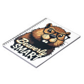 Carnet Beaverly Smart - Drôle Castor avec lunettes Graphi (Côté gauche)