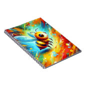 Carnet Bébé Abeille Éclatement Céleste (Côté Droit)