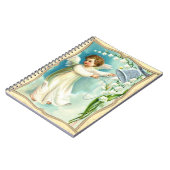 Carnet Bébé Ange Avec Cloche Bleue (Côté gauche)