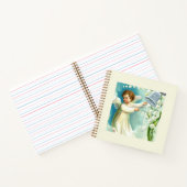 Carnet Bébé Ange Avec Cloche Bleue (Intérieur)
