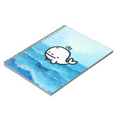 Carnet Bébé Baleine Adorable - Dessin au Trait de Créatur (Côté gauche)