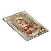 Carnet Bébé béni Jésus de Vierge Marie floral (Côté Droit)