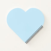 Carnet Bébé Bleu Coeur Monogramme Feminine moderne (Dos)