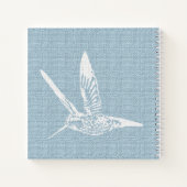 Carnet Bébé Bleu Colibri Blanc (Dos)