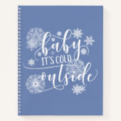 Carnet Bébé c'est froid dehors Citation de Noël (Devant)
