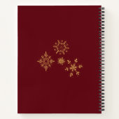 Carnet Bébé c'est froid dehors Golden Snowflakes (Dos)