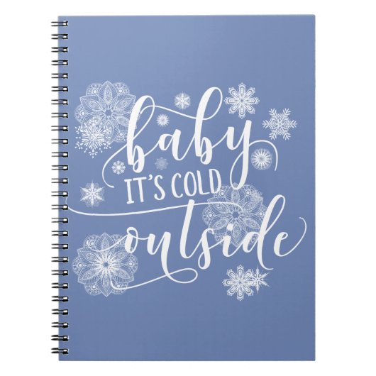 Carnet Bébé c'est froid dehors Noël (Devant)