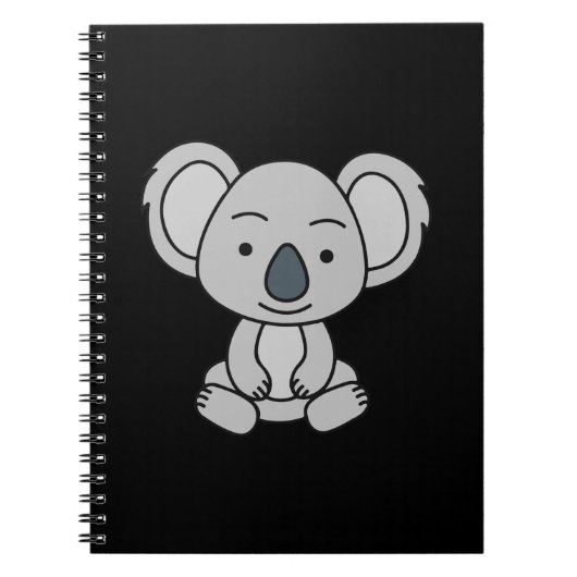 Carnet Bébé Cute Koala Avec Le Sourire Assis (Devant)