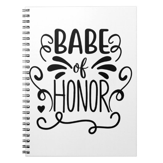 Carnet Bébé d'honneur (Devant)
