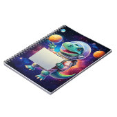 Carnet bébé - Dinosaure dans l'espace - mettez vot (Côté gauche)