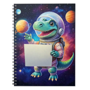 Carnet bébé - Dinosaure dans l'espace - mettez vot