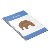Carnet Bébé doux Eléphant Carnet-Erin Brie Art Noteboo (Côté Droit)