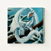 Carnet Bébé Dragon d'hiver blanc (Dos)