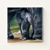 Carnet Bébé Eléphant Gris mou (Dos)