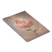 Carnet Bébé endormi fleur rose (Côté Droit)