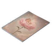 Carnet Bébé endormi fleur rose (Côté gauche)