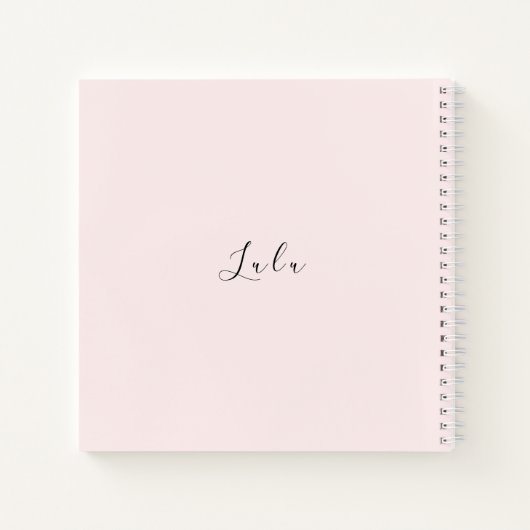 Carnet Bébé fille (Dos)