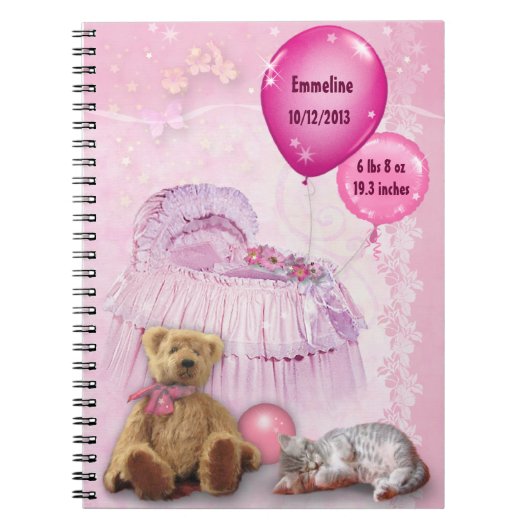 Carnet bébé fille (Devant)