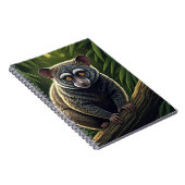 Carnet Bébé Galago Perché sur une Branche de Jungle (Côté Droit)