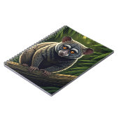Carnet Bébé Galago Perché sur une Branche de Jungle (Côté gauche)