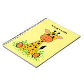 Carnet Bébé girafe drôle mignon pour les enfants  (Côté gauche)
