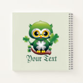 Carnet Bébé Hibou Mignon St Patrick Dessin Animé (Dos)