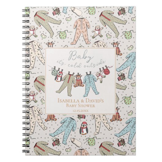Carnet Bébé il fait froid dehors Shower d'hiver pour bébé (Devant)