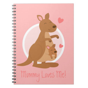 Carnet Bébé kangourou mignon Joeys Mère Enfant Pour Enfan